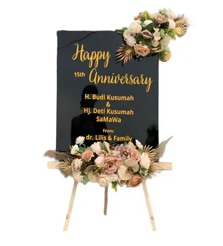 Papan Bunga Akrilik Temengeng